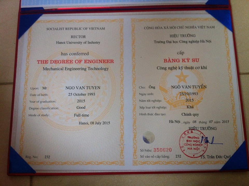 làm bằng cấp 3 bao nhiêu tiền